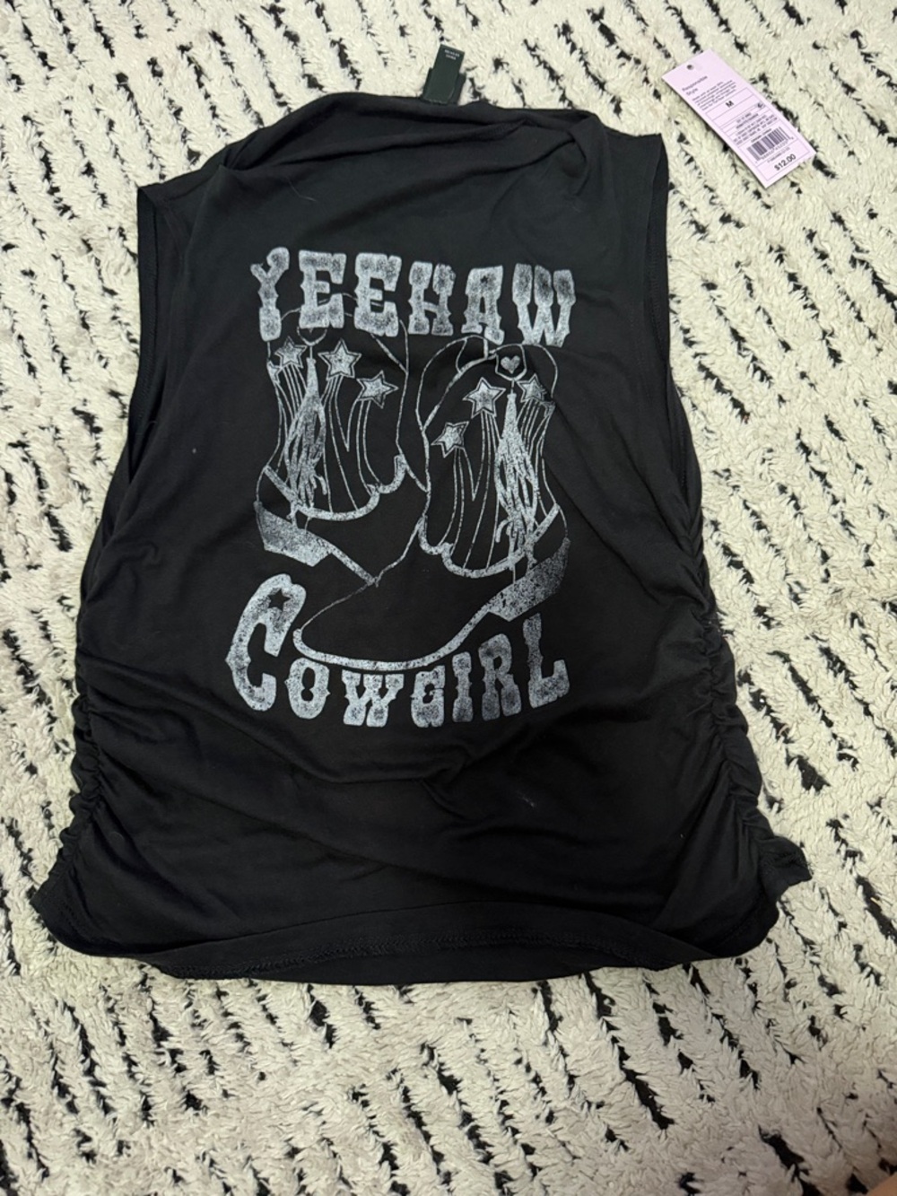 Black Lightweight Muscle Tee